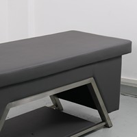 Lit de lavage de cheveux de style thaïlandais Fuying Beauty Salon, personnalisé en cuir PU, avec tabouret
