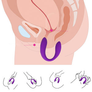 Bestmoon Oem Silikon <span class=keywords><strong>Dildo</strong></span> Vibrieren G-Punkt Unterwäsche Vibrator Sexspielzeug U-Form Vibrator - Product Image 2