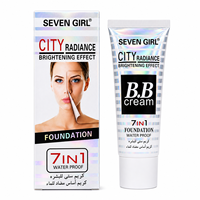 SEVEN GIRL OEM Crème BB imperméable 7 en 1 50 ml, fond de teint éclaircissant longue durée SPF45, hydratant, correcteur, base de maquillage