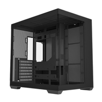 JNP-C708Mid Tower ATX Gaming Case Full View Tempered Glass ARGB Sync 360 Water Cooling Support