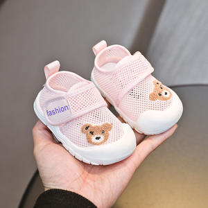 Sommer Neugeborene Babyschuhe weiche sohle Netzstoff Kleinkinder-Schuhe Cartoon Bär Anti-Rutsch-Baby-Schuhe 1 bis 2 Jahre - Product Image 4