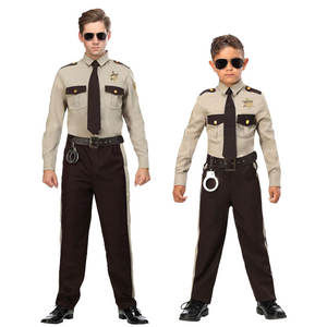 Nouveaux Costumes d'Halloween pour adultes Costume de shérif pour hommes Pourim Halloween Police Man Cosplay Costumes - Product Image 2