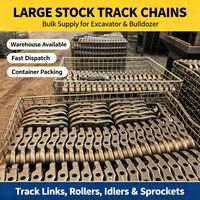 Pièces de train de roulement pour excavatrice Shantui : Chaîne de chenilles et rouleaux de chenilles pour modèles SE40, SE60, SE100, SE120, SE200, SE220