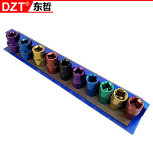 Dzt <b>Universal</b> <b>Socket</b> Holder 3 Pcs 1/4 3/8 1/2 Drive Chrome Vanadium Steel Magnetic Tool Storage Mechanic Use - Product Image 2