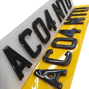 Letras de Gel 3D para Matrículas de Coche, Letras Acrílicas Cortadas con Láser 4D para Matrículas del Reino Unido, PMMA - Product Image 1