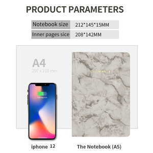 Nốt ruồi kinery tùy chỉnh A5 xoắn ốc chất kết dính mềm trống da vải Bìa đá cẩm thạch máy tính xách tay cho các văn bản Tạp Chí ghi chú Nhật Ký - Product Image 5