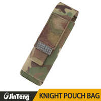JinTeng Sports de plein air Camping randonnée MOLLE système articles divers stockage sac Vertical chevalier tactique Camouflage outil pochette sac