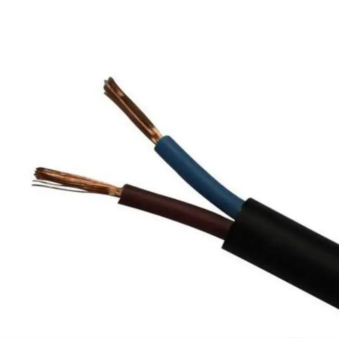 Cable de PVC con funda de PVC flexible de 2,5 mm2, cable trenzado de cobre aislado de voltaje medio para aplicaciones subterráneas