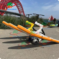 Vélo flottant utilisé dans l'eau DWF vélo gonflable à point de chute avec vélo électrique à moteur