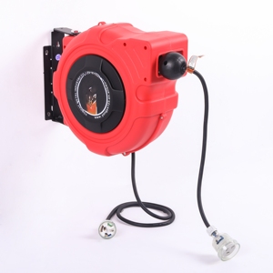 Enrouleur de tuyau électrique rétractable automatique, tambour haute capacité pour rallonge de câble, enrouleur de tuyau électrique - Product Image 2