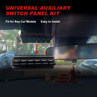 Kit de panneau de commutation auxiliaire universel OTTOVOXX à 6 boutons, panneau de commutation auxiliaire pour tous les véhicules, installation facile