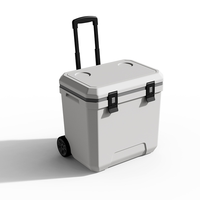 Refroidisseur de rétention de glace de moulage par injection de stockage portable 38QT avec roues