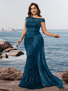 Robes de soirée tendance LY2895D pour femmes – Robes élégantes à taille haute, asymétriques, à sequins, pour demoiselles <span class=keywords><strong>d</strong></span>'<span class=keywords><strong>honneur</strong></span> - Product Image 5