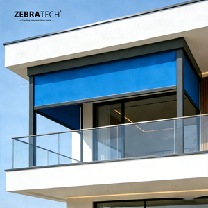 Stores verticaux <span class=keywords><strong>électrique</strong></span>s intelligents Wi-Fi à fermeture éclair, pour fenêtres de maison, fabrication directe, certifiés CE - Product Image 1