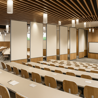 Cloison de séparation de pièce pliable automatique réglable mobile de luxe pour bureaux haut de gamme, hôtels, écoles, espaces événementiels