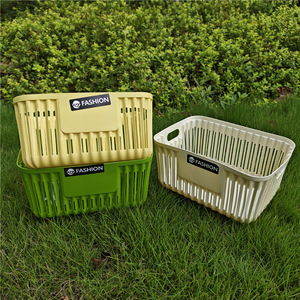 Cestas de Almacenamiento de Plástico Rectangulares con Asas 26x19x13cm para Organización de Escritorio de Oficina - Product Image 2
