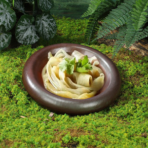 Plato de carne de res recién cortada de restaurante popular de estilo montañés, plato de carne de res Snowflake, plato redondo creativo de melamina - Product Image 4