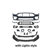 Kit de Carrocería para Parachoques Delantero S550 con Rejilla y Labio Delantero para Ford Mustang S550 2018-2023, Actualización al Estilo Mach 1