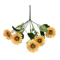 QYYN-1564 Grosir Pabrik Kustom No. 8 Bunga Daisy Bellis Perennis Krisan Dekorasi Bunga Buatan Berkualitas Tinggi