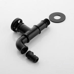 <span class=keywords><strong>Robinet</strong></span> mural moderne pour toilettes Euro Matte, petit <span class=keywords><strong>robinet</strong></span> à bec, <span class=keywords><strong>robinet</strong></span> de jardin, <span class=keywords><strong>robinet</strong></span> de machine à laver, rétro contemporain, extérieur noir - Product Image 6
