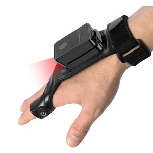 Ngón tay Wearable Đầu đọc mã vạch không dây 1D 2D QR găng tay máy quét mã vạch cho kho - Product Image 1