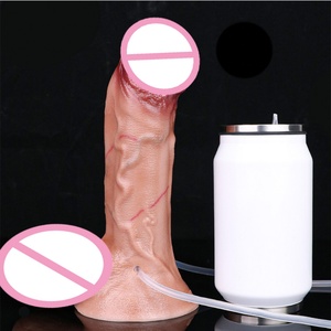 FAAK Silicone <b>Realistic</b> Ejaculation Inflatable <b>Dildo</b> With Sucker Anal Dilator Lifelike Squirting Penis Sex Toys for Women Men - Product Image 6