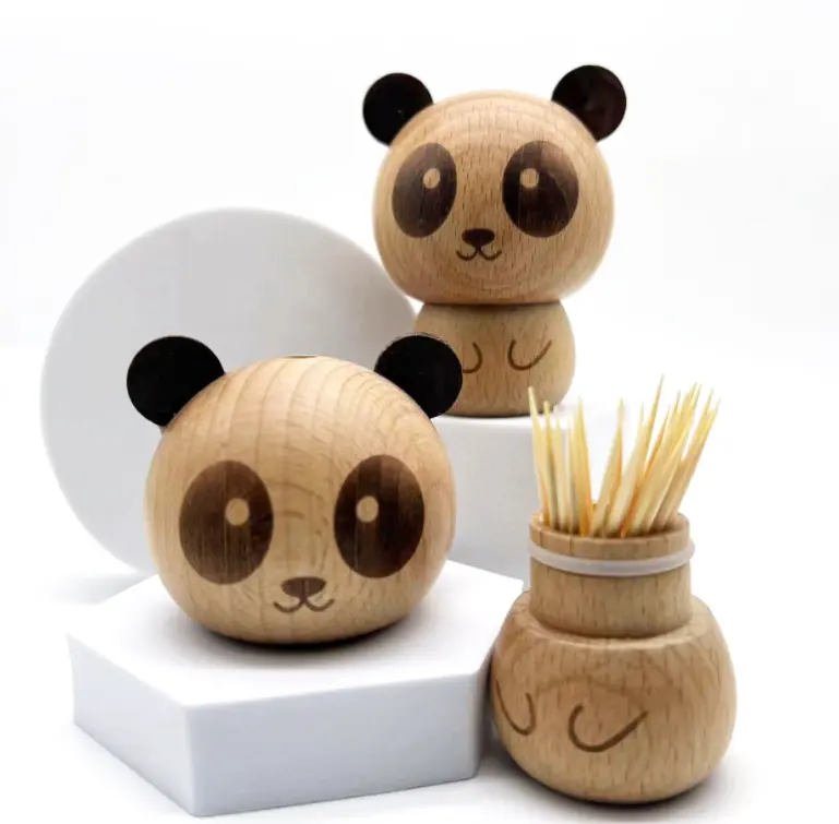 Creative Promotional Gifts Panda decorated toothpick box for Business souvenir