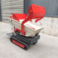 Mini-dumper chenillé abordable, auto-chargeur hydraulique, avec chenilles en caoutchouc, pour l'agriculture et l'ingénierie