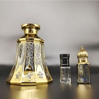 M1 Botol Minyak Parfum Arab Desain Baru 150Ml 250Ml Botol Kaca Botol Parfum Decanter dengan Tutup Kaca