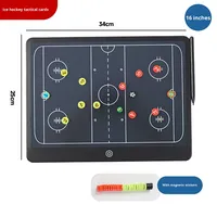 Tableau tactique électronique professionnel en quartz magnétique noir pour entraîneur de football, basketball, hockey, volleyball, tennis, badminton