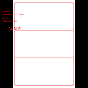 Hojas autoadhesivas de vinilo imprimibles, papel adhesivo de embalaje de inyección de tinta láser tamaño carta A4 a prueba de agua, respaldo CCK - Product Image 1