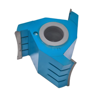 Fraise profilée brasée en carbure Z3 AlTiN Dia125x31.75x75x3 pour applications de fraisage CNC, rainurage et façonnage du bois OEM/ODM