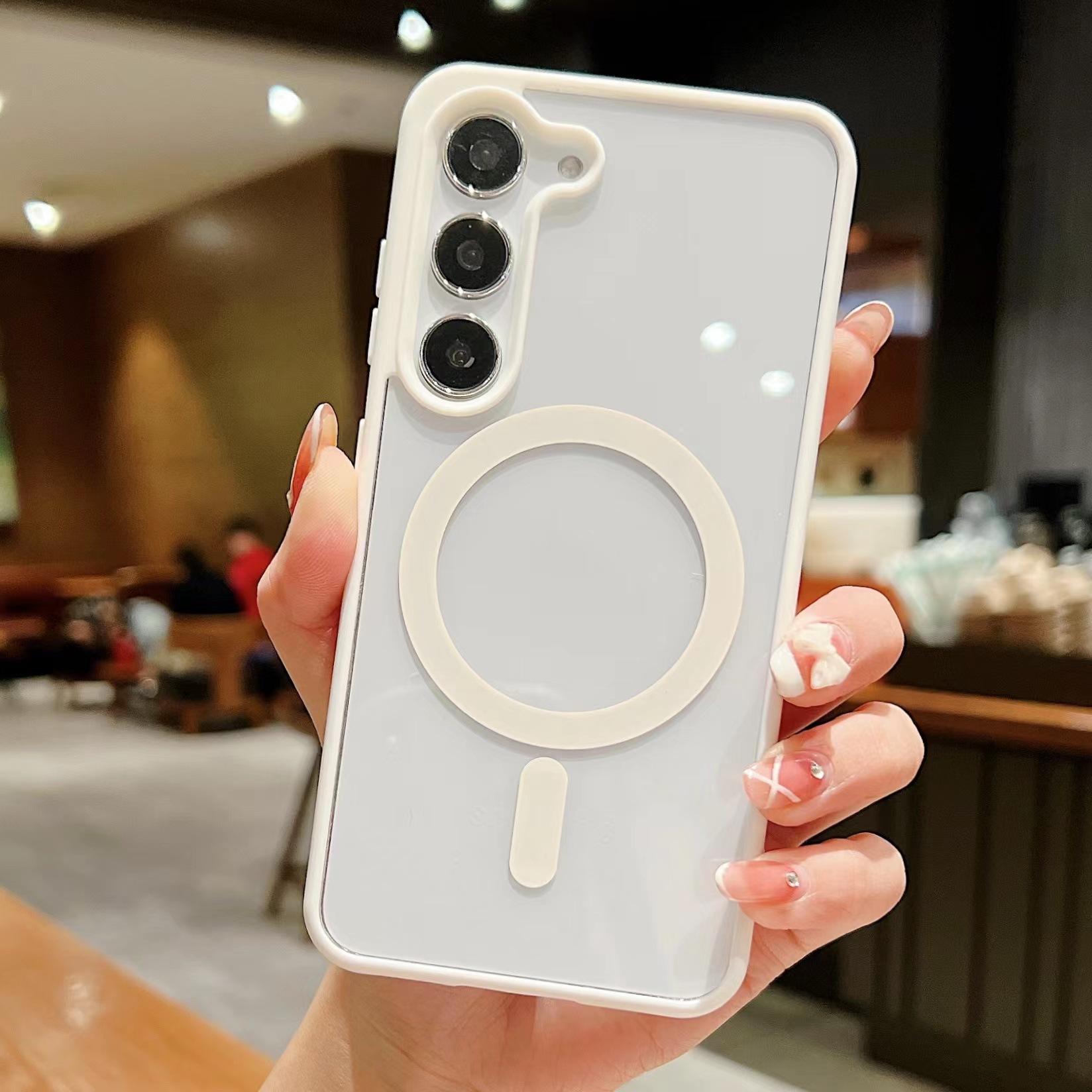 Macaron magnétique blanc