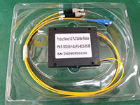 OEM FTTH OS2 G657A1 2.0mm 1 * N 2 * N PLC Splitter Cassette Box avec Logo pour 4G 3G GSM POE TCP Networks