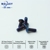 Vis à tête fraisée hexagonale en titane Malaxy, stock suffisant