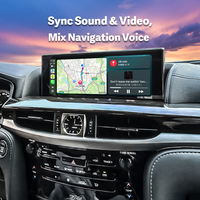 Lecteur DVD de voiture Lexus LX570 2016-2021, écran 12,3'' Android 13 avec interface sans fil Apple CarPlay Android Auto Binarytek