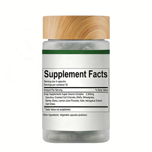 Capsules de spiruline en gros, marque privée OEM, antioxydant, soutien immunitaire, spiruline biologique, complément de chlorelle pour hommes et femmes - Product Image 2