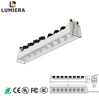 Nouveau design 2026 – Plafonnier encastré en aluminium avec spots LED combinés, hauteur réglable, 5W, garantie 5 ans