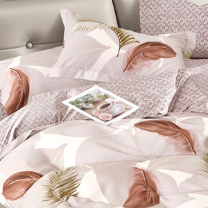 China 100% Cotton Printed 3D Modern 3pc King Size <b>Duvet</b> <b>Cover</b> Set Pillowcases 200TC European American Style All-Season Bedding - Product Image 3
