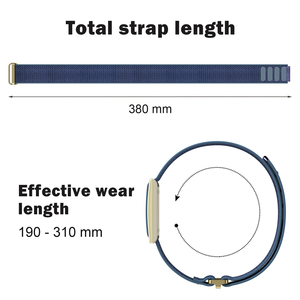 Bracelet de remplacement en nylon personnalisé avec fermeture auto-agrippante, respirant, pour le sport, accessoires pour bracelets Polar Loop - Product Image 2