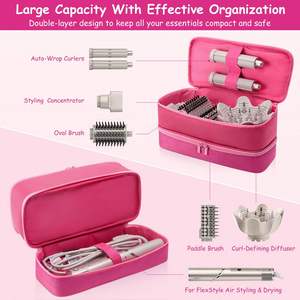 Hair Travel Carrying Case Various Brands of Hair Dryers and <b>Accessories</b> for General Use Double-Layer Hair Drying Storage Bag - Product Image 3