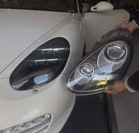 Faros Delanteros LED Matrix para Porsche 987 Cayman Boxster 2009-2012, Luces de Circulación Diurna, Luz Alta y Baja, Señal de Giro Dinámica Secuencial, Conexión Plug and Play