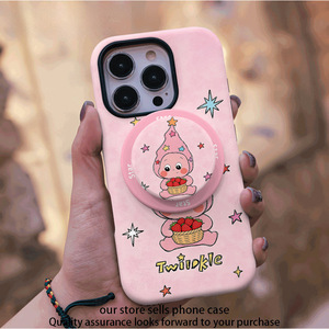 เคสโทรศัพท์การ์ตูนทวินเคิลพร้อมที่วางแม่เหล็กสำหรับไอโฟน 16 ฝาครอบป้องกันพร้อมดีไซน์รูปดาว - Product Image 3
