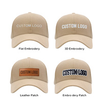 Casquette de baseball structurée personnalisée pour hommes et femmes, idéale pour le golf, les sports, les cadeaux promotionnels, vierge, 6 panneaux, logo brodé 3D