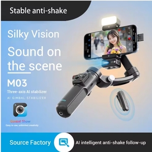 TOKQI M03 Obsidian AI, Soporte Antivibración con Rotación de 360 Grados, Palo Selfie Plegable y Portátil <span class=keywords><strong>para</strong></span> Teléfonos Móviles, Gimbal de Mano <span class=keywords><strong>para</strong></span> Cámara - Product Image 3