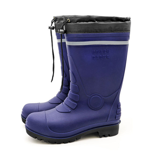 Botas de lluvia de tubo alto para hombre, calzado resistente al aceite y al deslizamiento, zapatos cálidos de agua, zapatos de goma de algodón para invierno, venta al por mayor, 869 - Product Image 6