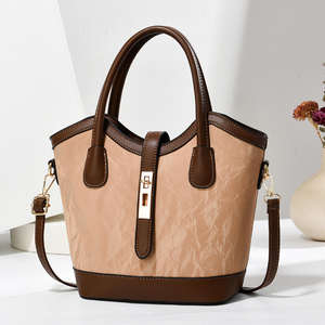 High quality PU material bucket bag, new fashionable multifunctional unique design, buckle bucket bag - Product Image 2