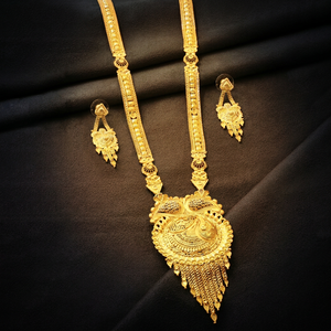 Wholesale 14K 18K 24K Micro Gold Traditional Design Jewelry Set, Fashion Long Jewelry Set, Brass Micro Forming Long Jewelry Set. - Product Image 5
