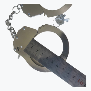 Jeux sexuels <span class=keywords><strong>police</strong></span> jeu de rôle menottes fournisseurs jouets sexuels métal noir véritable menottes pour femmes couples menottes bondage - Product Image 5