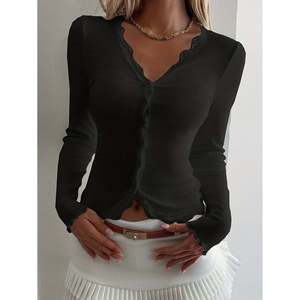 Slim Fit Long Sleeve Solid <b>Cardigan</b> <b>White</b> Women's <b>Cardigans</b> - Product Image 4